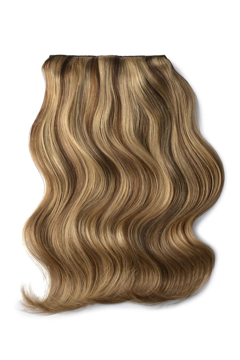 BK Double Weft 8pcs Clip-In Extensions 22'' - Hazelnut Brondie 6/27