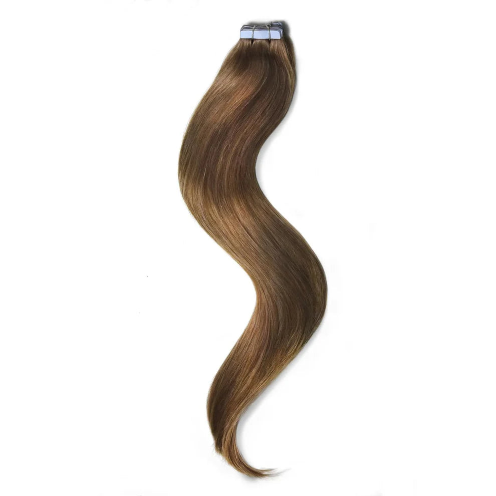 Tape-In Extensions – 50g Human Hair - Ash Brown