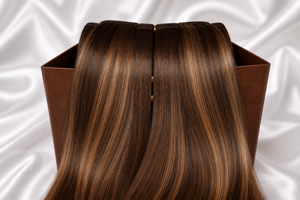 BK Double Weft 8pcs Clip-In Extensions - Chocolate Honey (4/27)