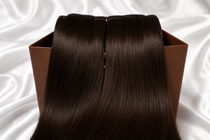 BK Double Weft 8pcs Clip-In Extensions - Dark Brown