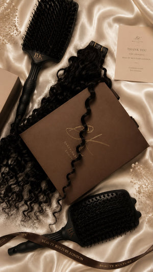 Deep Curly Tape-In Hair Extensions - 50g of hair - Natural Black