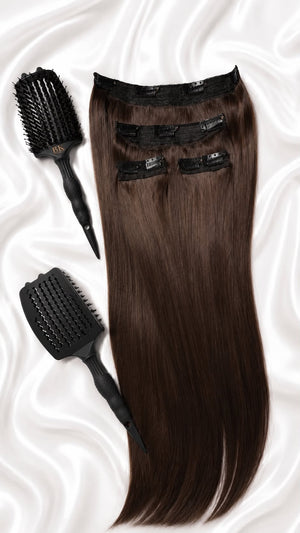 Premium 26-Inch Clip-In Real Hair Extensions