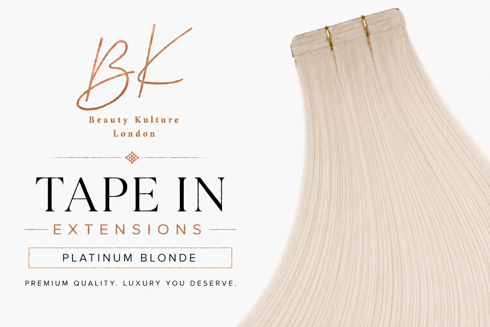 Tape-In Extensions – 50g Human Hair - Platinum Blonde