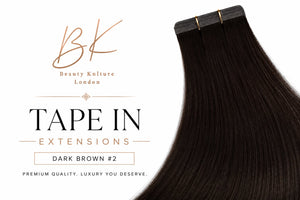 Tape-In Extensions – 50g Human Hair - Dark Brown