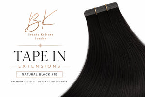 Tape-In Extensions – 50g Human Hair - Natural Black